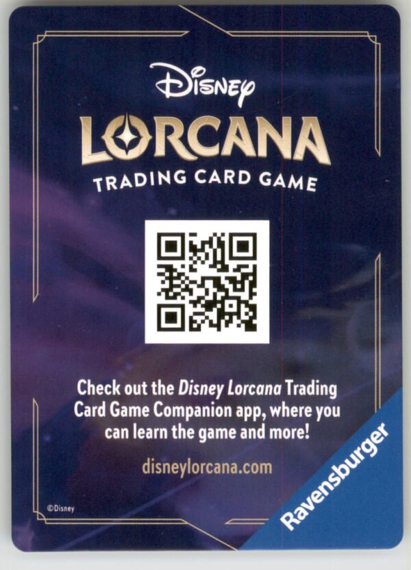 Disney Lorcana Reign of Jafar Lore Card 10 of 19 English NM back scan