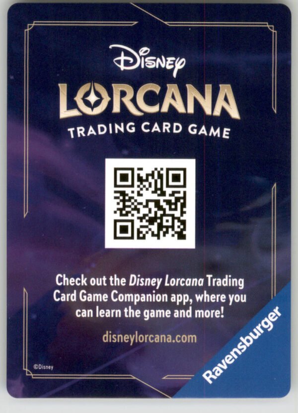 Disney Lorcana Reign of Jafar Lore Card 13 of 19 English NM back scan