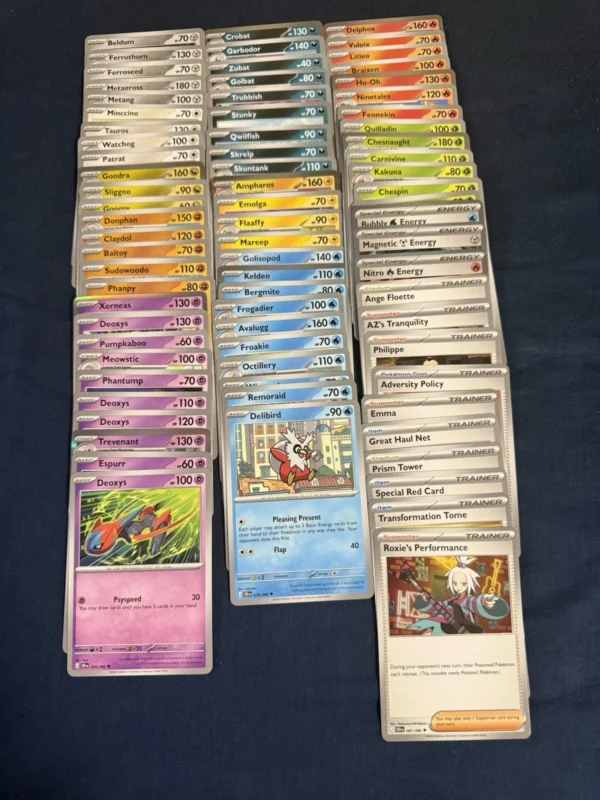 Pokemon TCG Chaos Rising Complete Base Set 76 Cards NM C/UC/Holo Rare